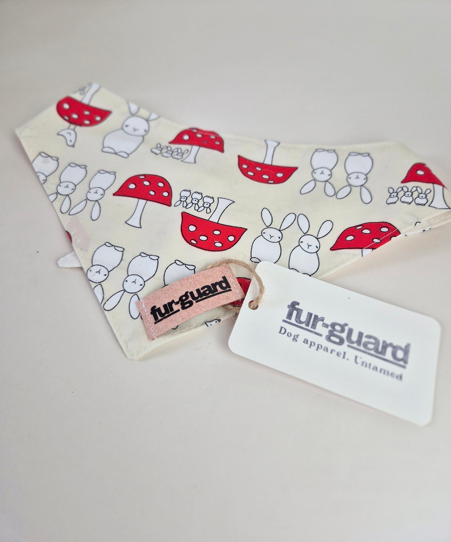 Rabbit and toadstool bandana