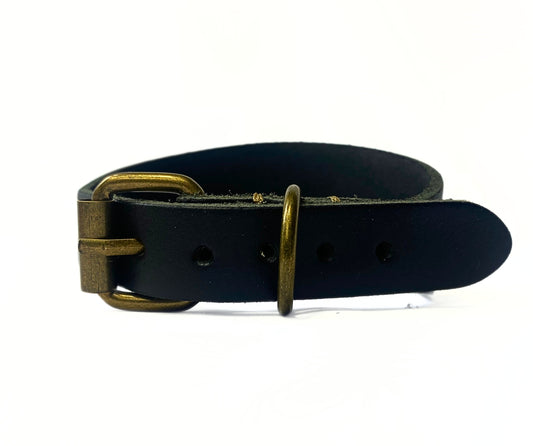 Black sighthound collar - small