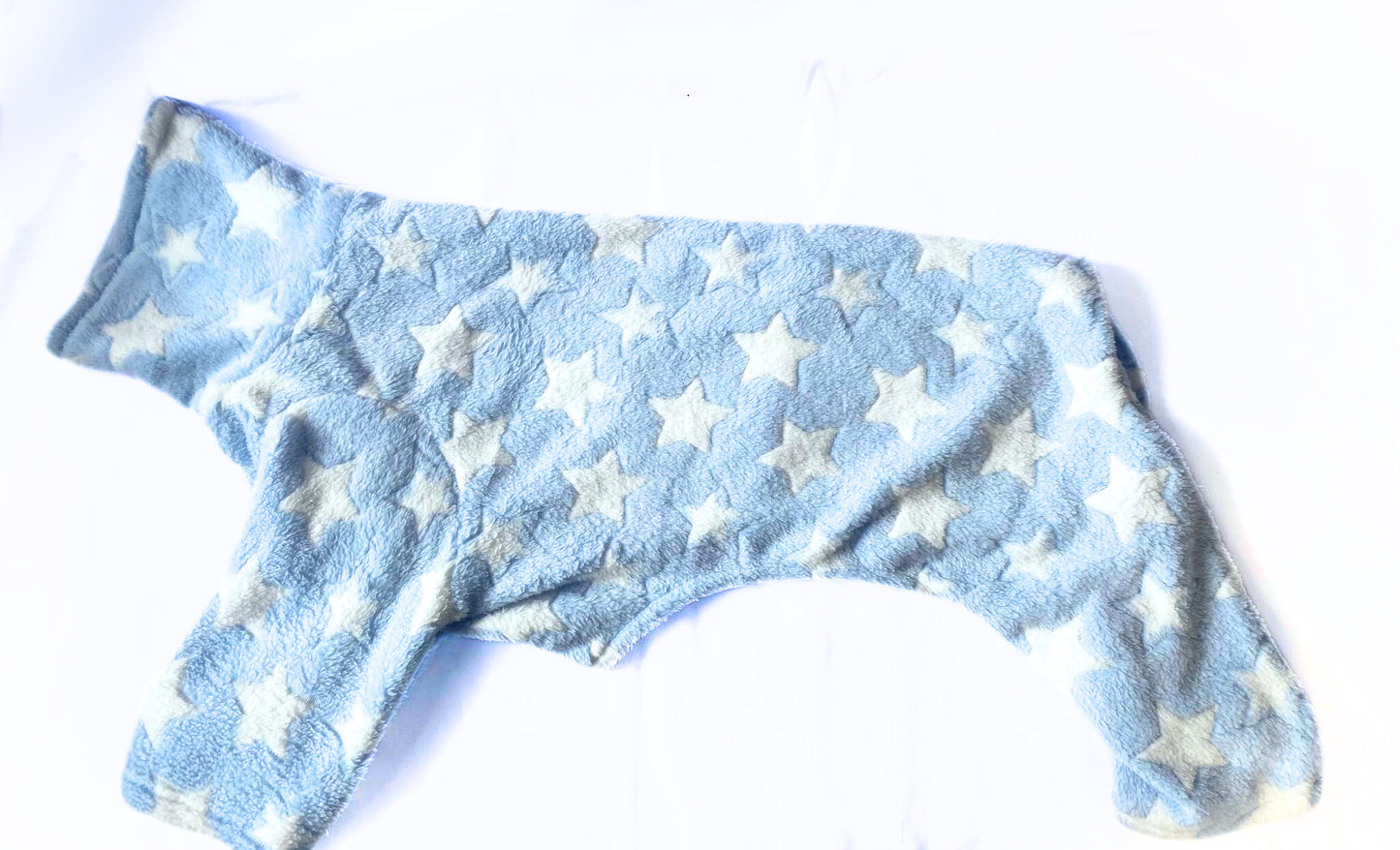 Blue and white star light-weight onesie