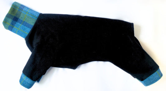 Black and sapphire fleece