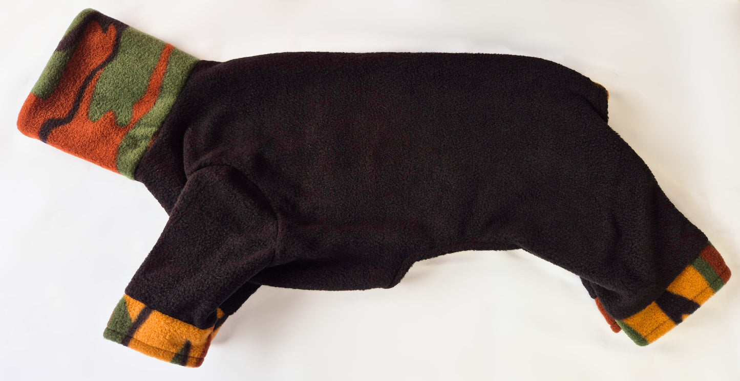 Black and camo fleece