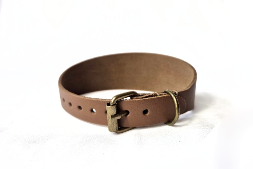 Brown collar (different shades available) - medium